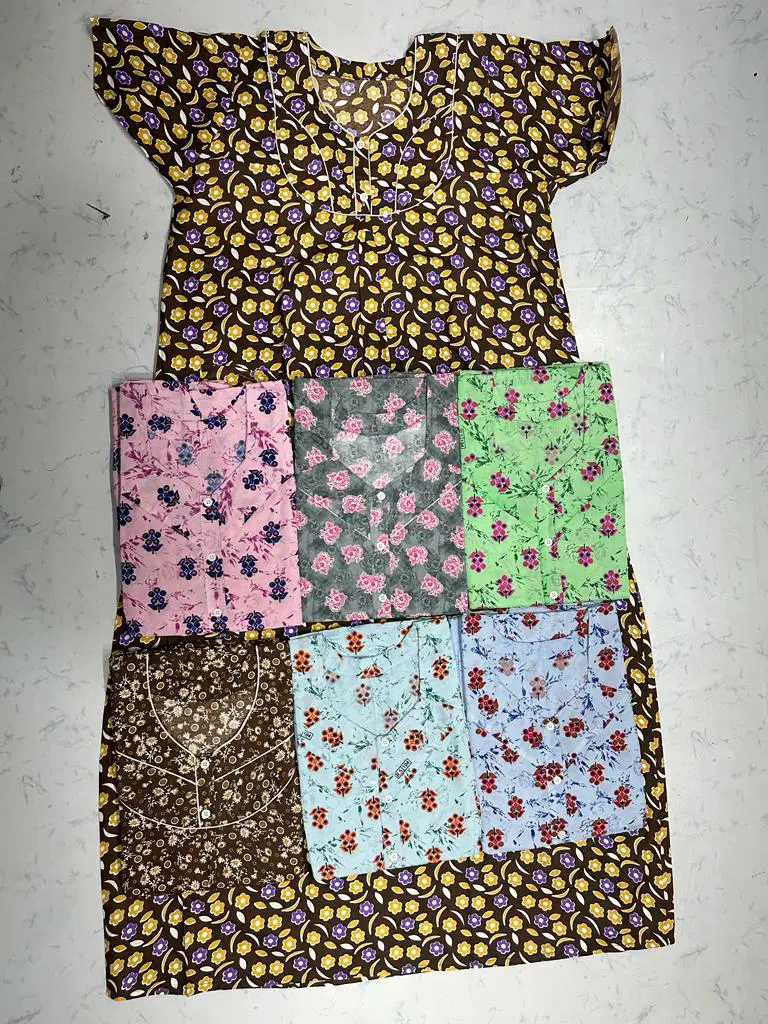 Cotton Nighty 128 Regular Night Suits Wholesale Cotton Nighty